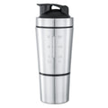 Stainless Steel Protein Shaker Cup with Powder Container