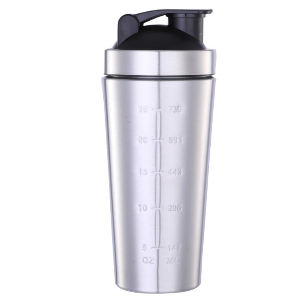 Stainless Steel Protein Shaker Cup with Powder Container