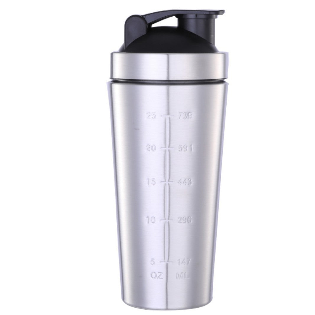 Stainless Steel Protein Shaker Cup with Powder Container